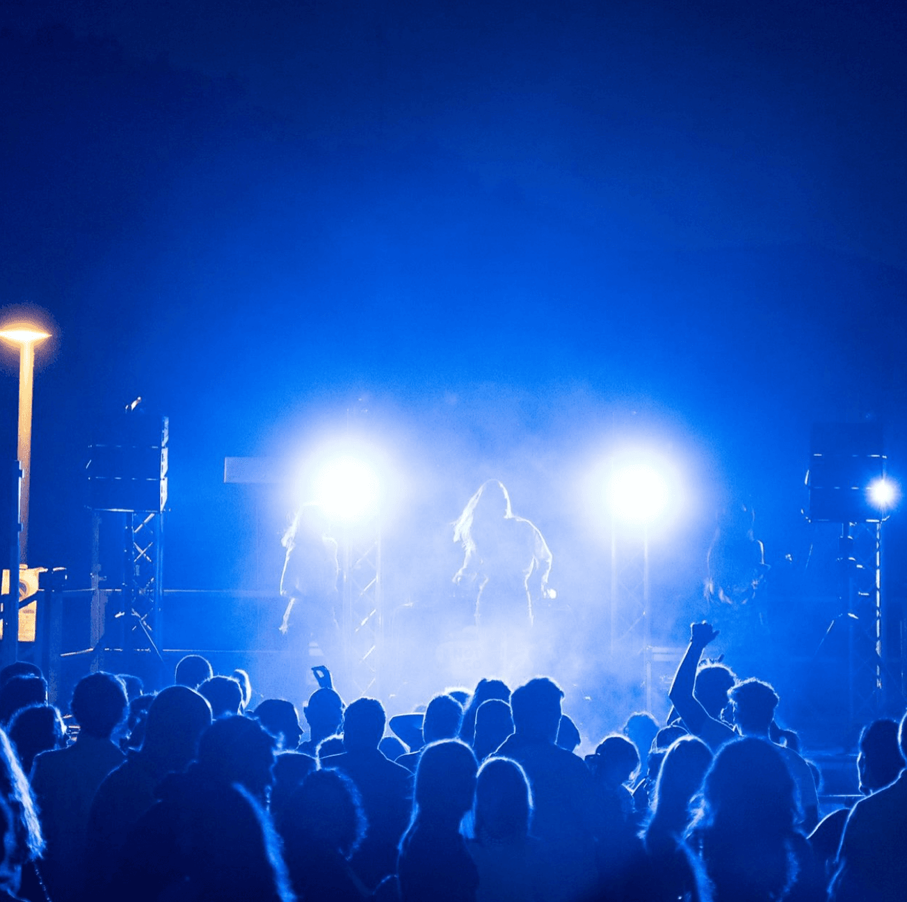 Il palco della Notte Bianca di Colle Brianza